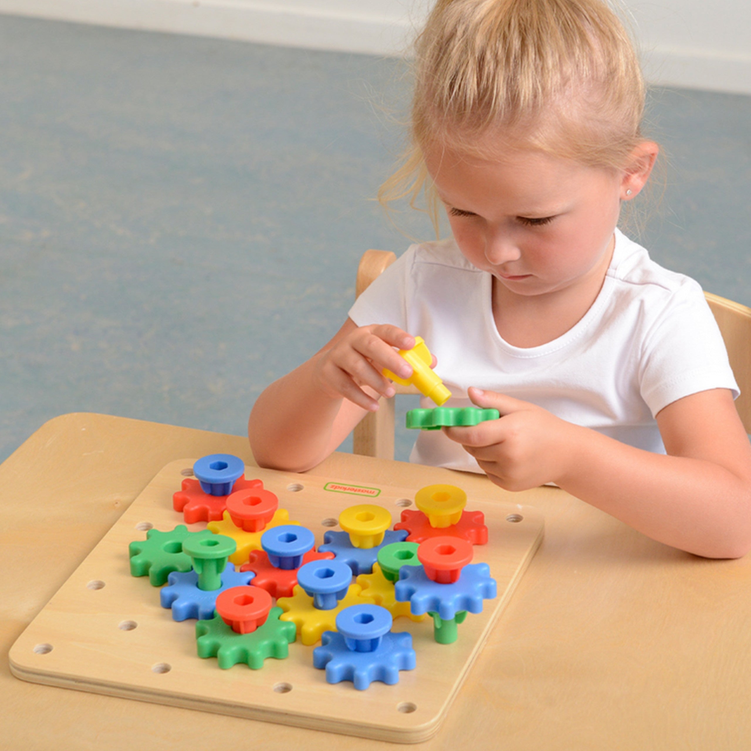 MASTERKIDZ Koła Zębate Zbuduj Własny Mechanizm Tablica Montessori