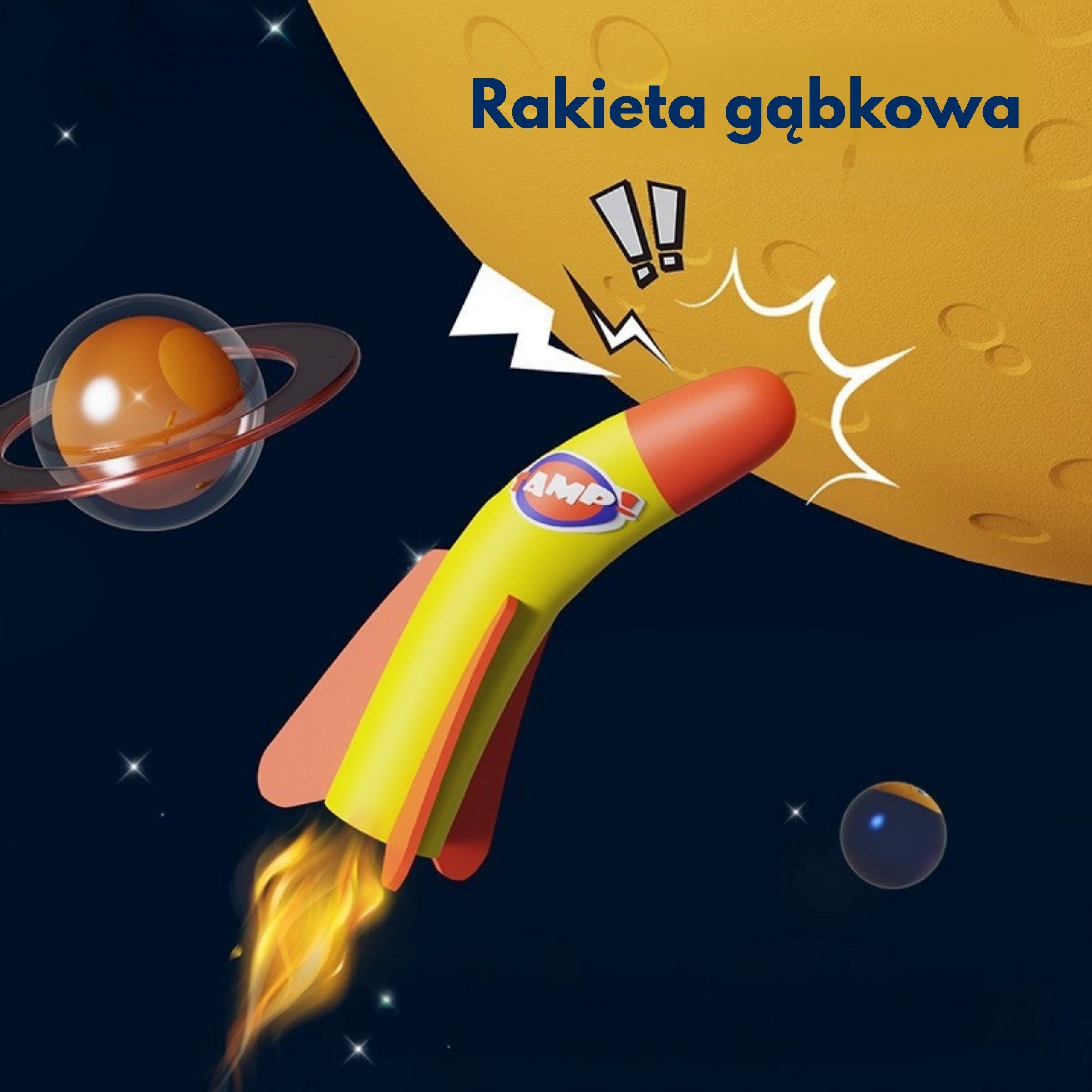 WOOPIE Podwójna Wyrzutnia Rakiet Piankowych 6 szt.