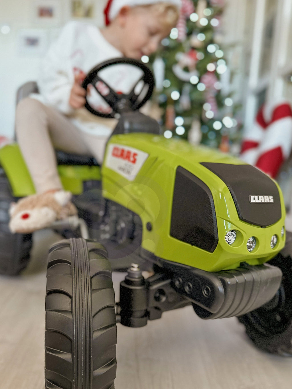 Falk Traktor na Pedały Claas z Przyczepą Duży Ciągnik Zabawka 3+