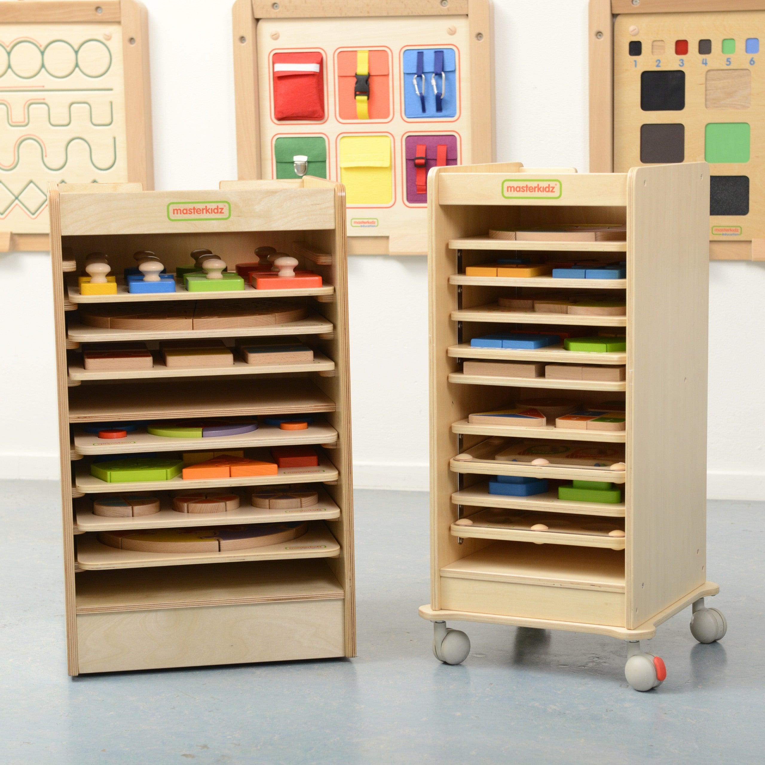 MASTERKIDZ Szafka Do Przechowywania Tabliczek Edukacyjnych