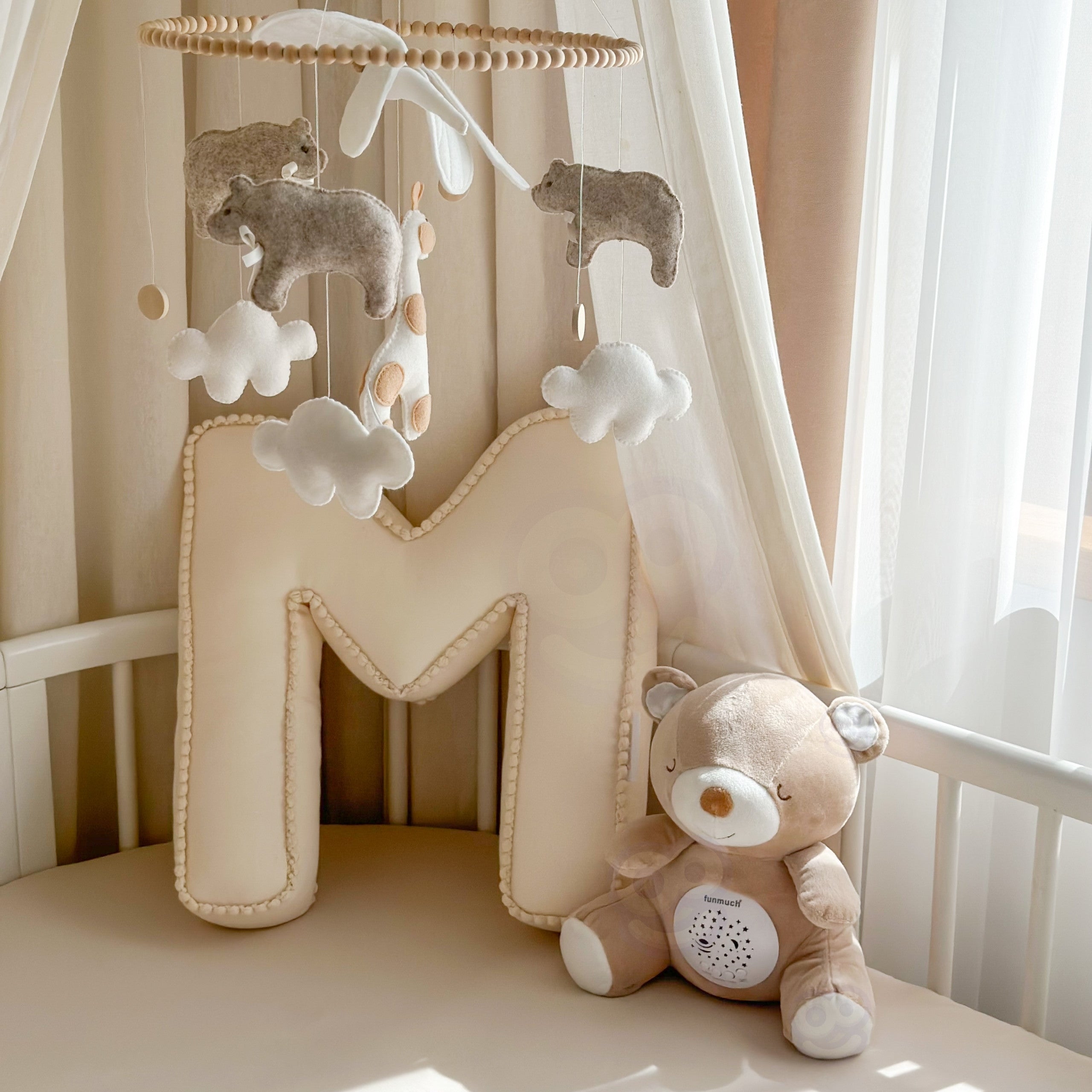 WOOPIE BABY Przytulanka Usypiacz Projektor 2w1 Miś - 10 Kołysanek