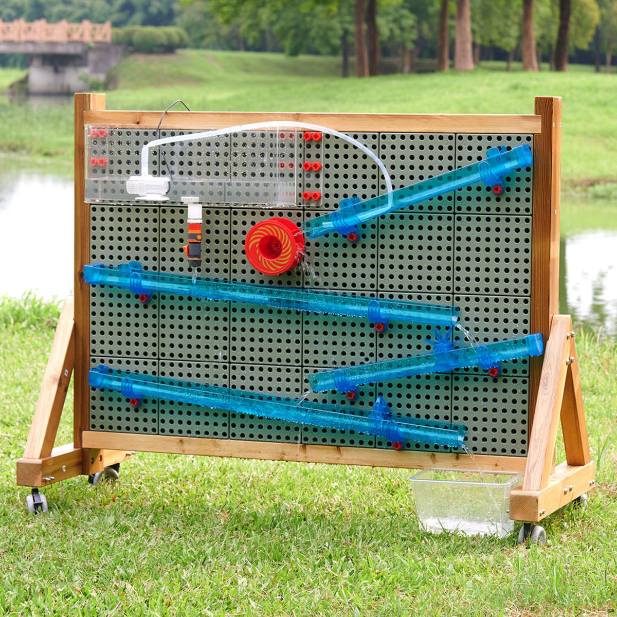 MASTERKIDZ Tablica STEM Outdoor + Tor Wodny/Kulkowy