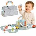TOOKY TOY Zestaw Mini Miasto Przenośny Zestaw Torba Samochody