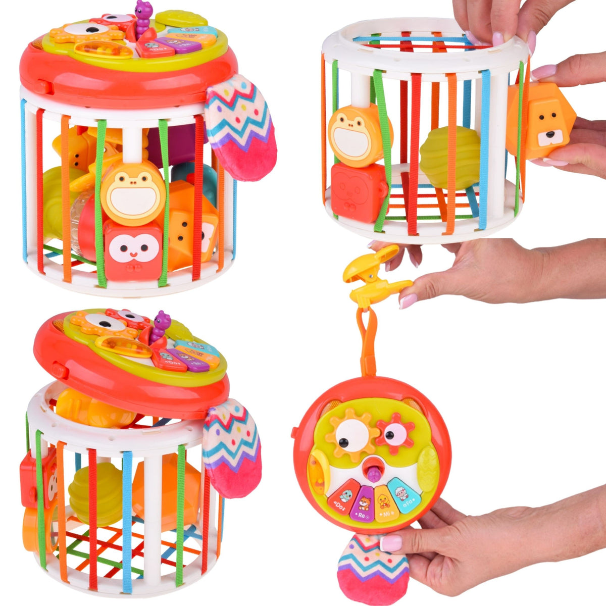 WOOPIE BABY Walec Kostka Sensoryczna Interaktywny Bębenek