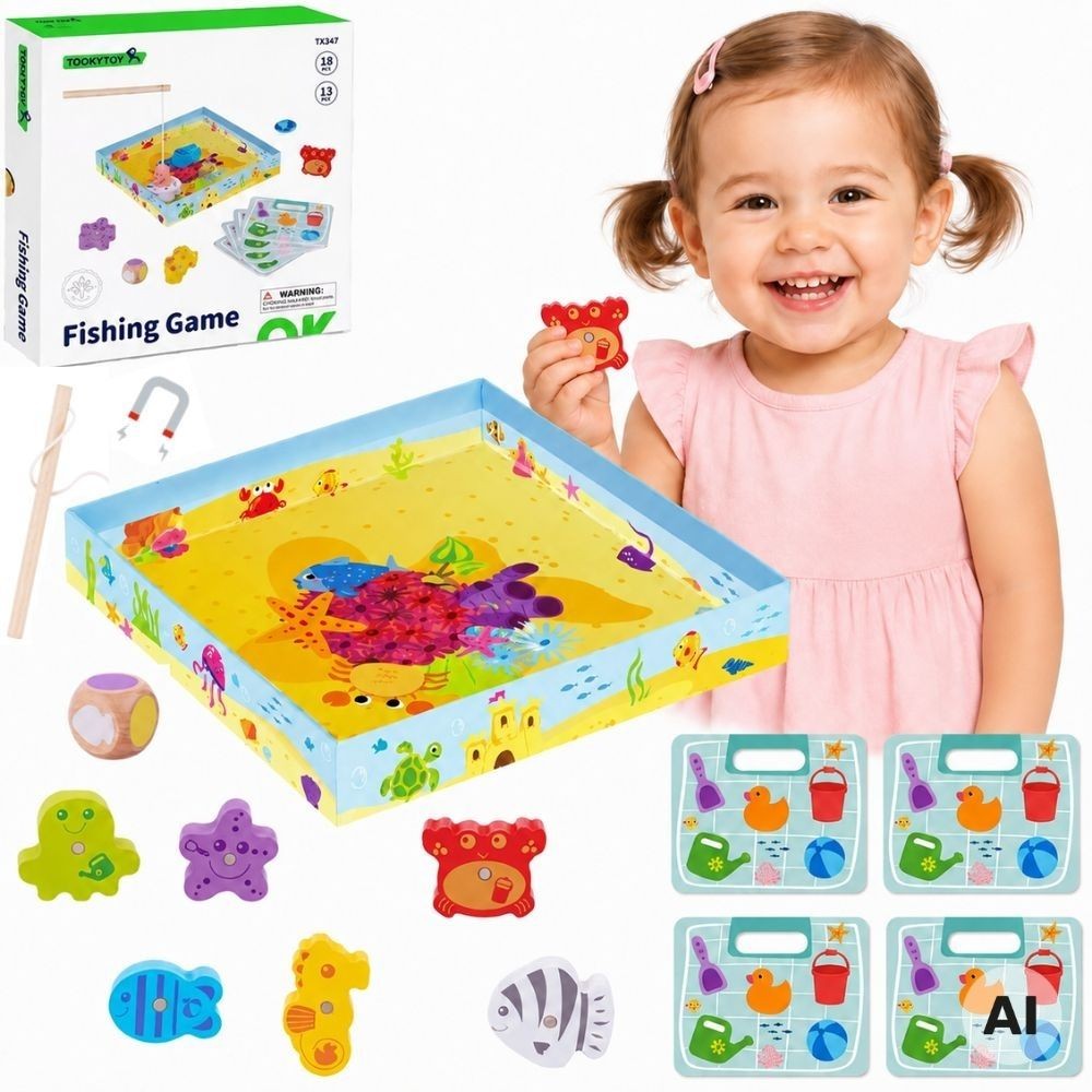 TOOKY TOY Gra Łowienie Rybek Gra Zręcznościowa