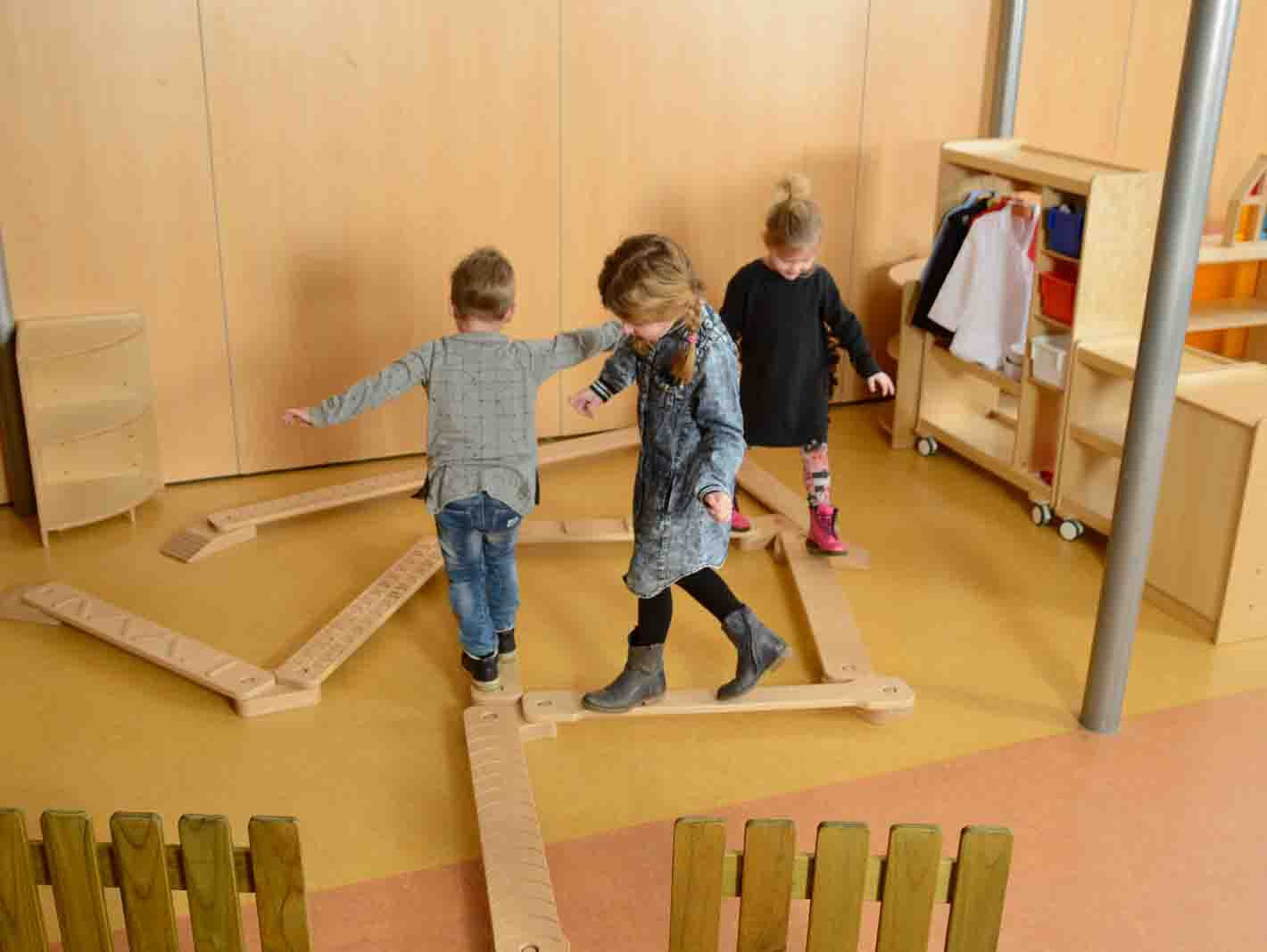 MASTERKIDZ Trening Balansu Równowagi Drewniana Ścieżka Sensoryczna