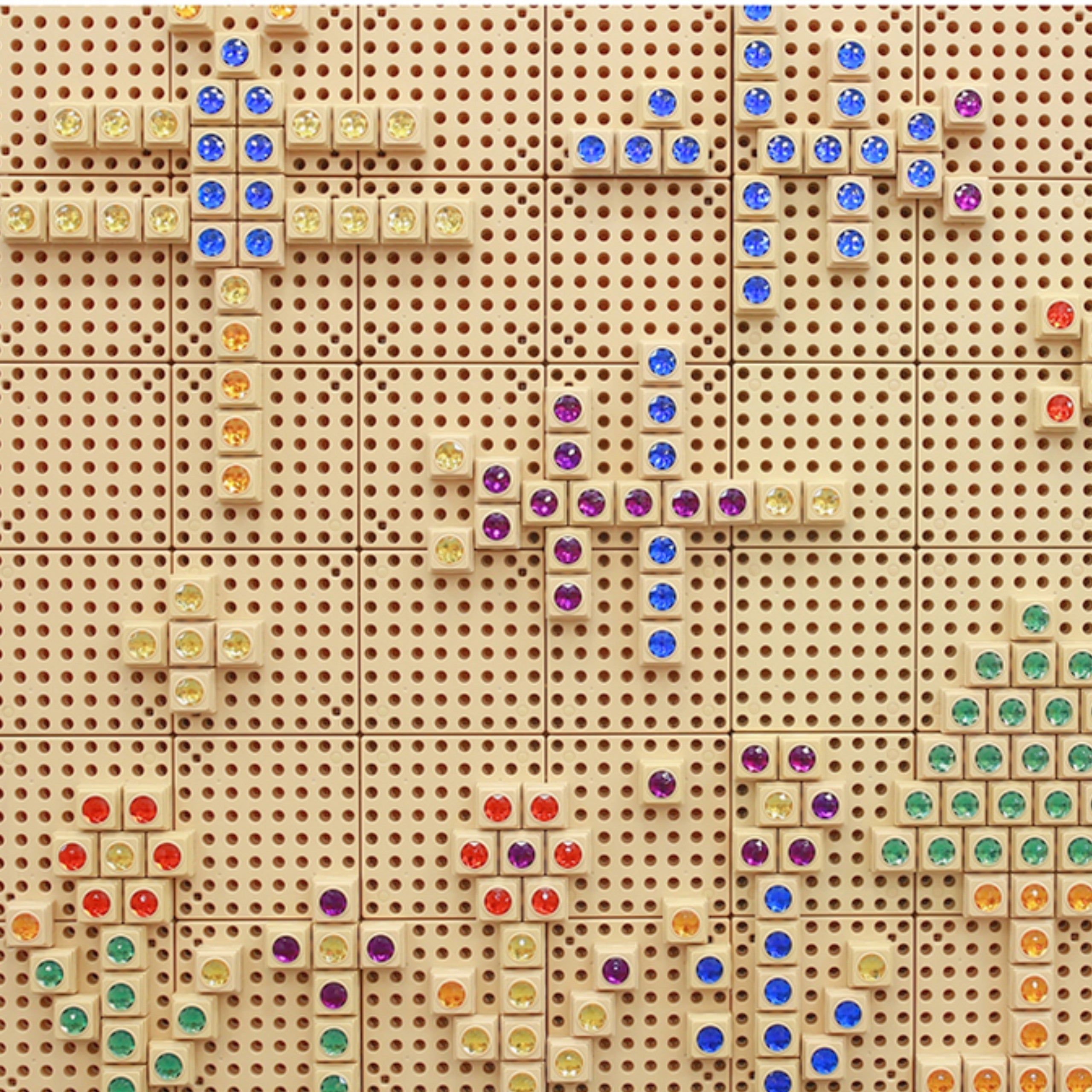 MASTERKIDZ Akrylowe Kolorowe Diamenciki Do Tablicy Naukowej STEM 72 Sztuki