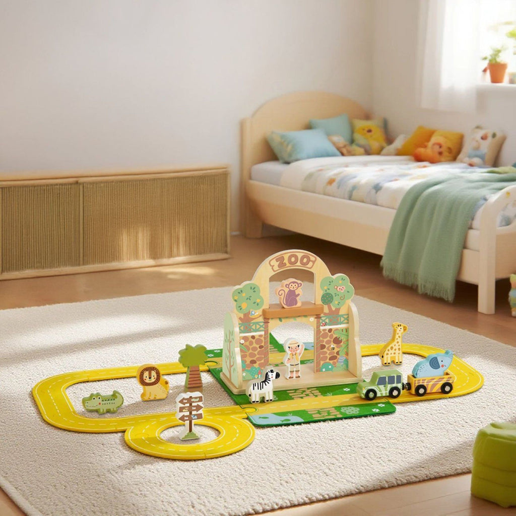 TOOKY TOY Zestaw Mini ZOO Przenośny Zestaw Torba Zwierzęta