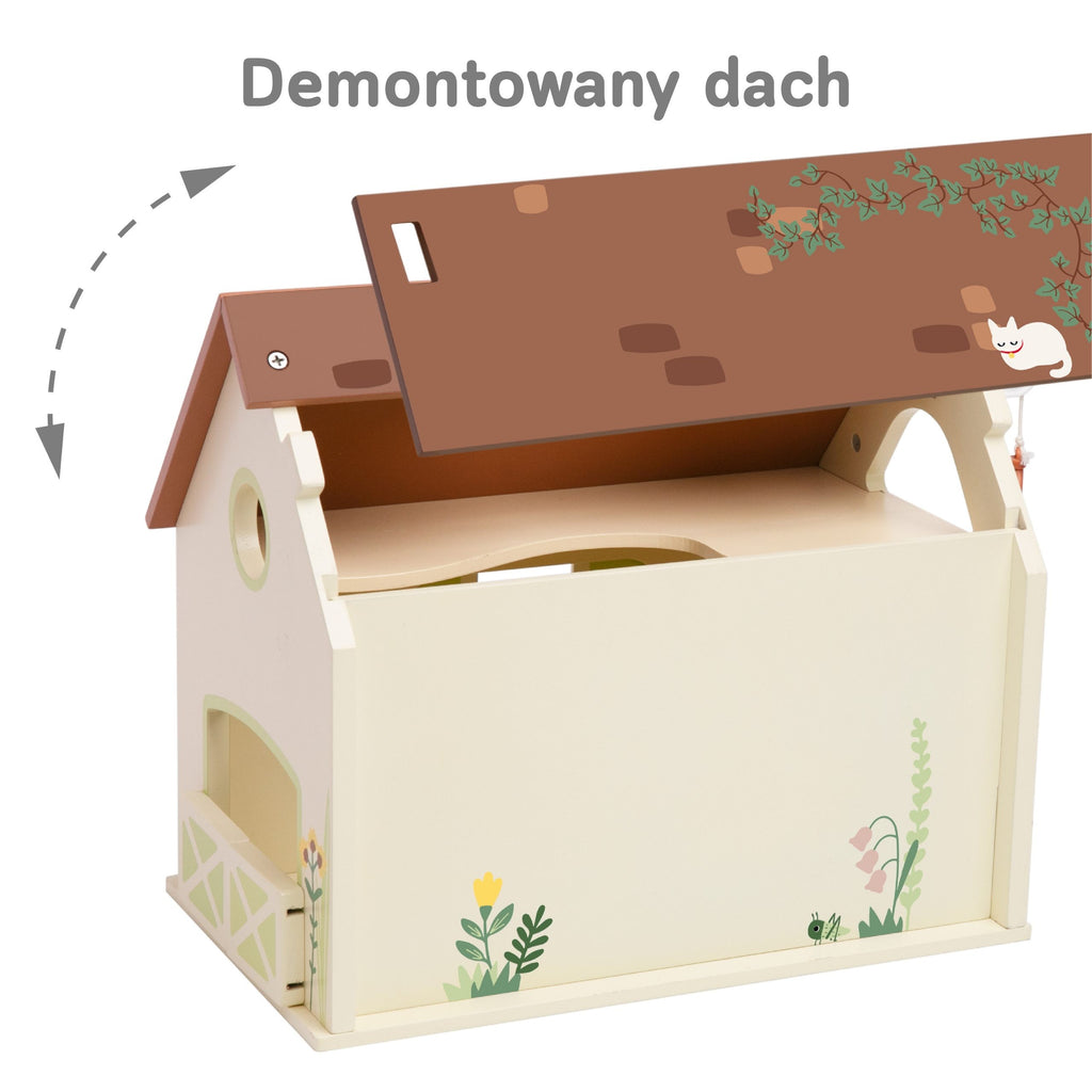 CLASSIC WORLD Drewniany Domek Farma Vintage Zestaw Figurek 17 el.