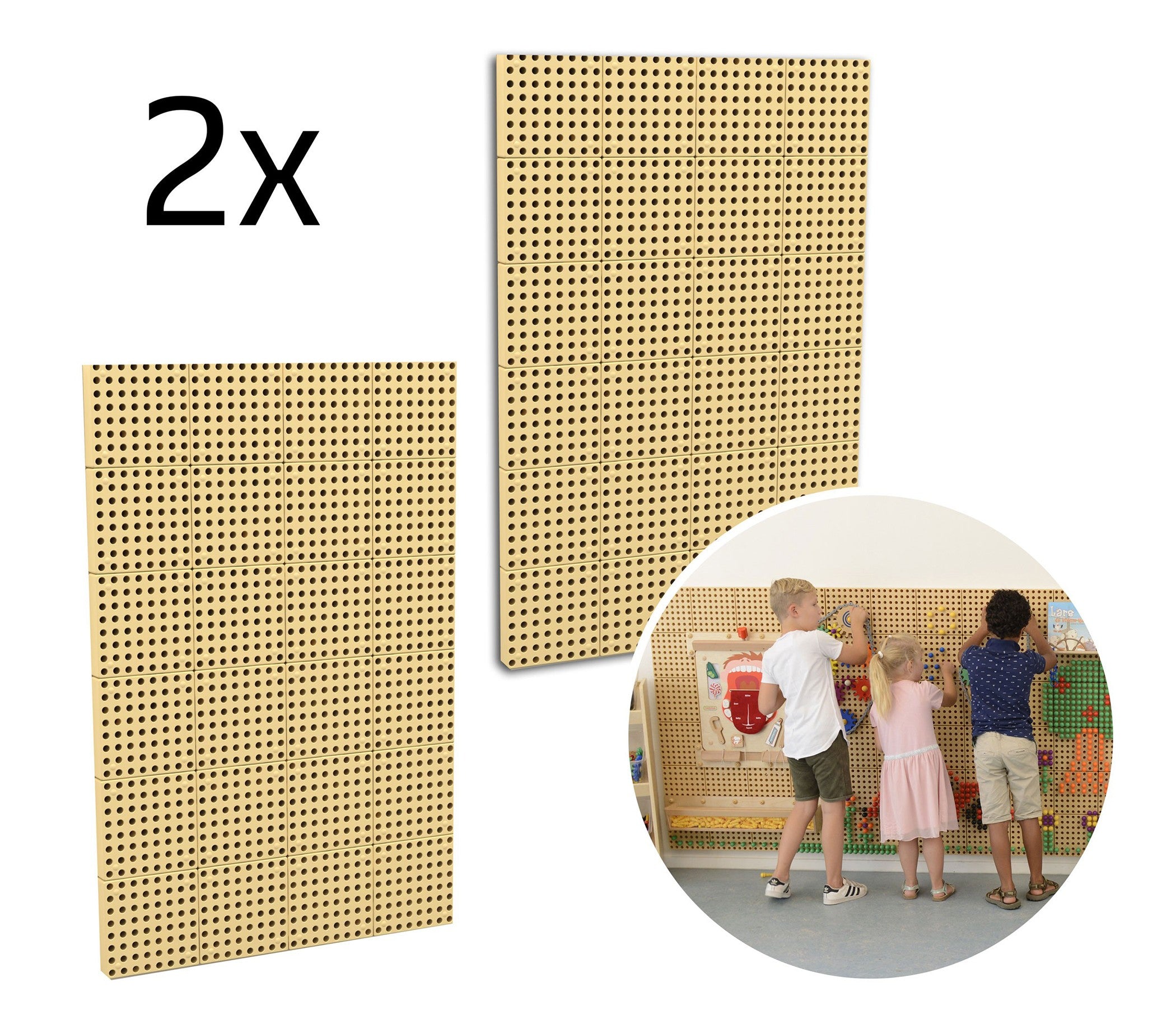 MASTERKIDZ Panele Montażowe STEM 2x 120x80 cm + Akcesoria Zestaw XXL