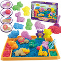 WOOPIE Piasek Kinetyczny 1,2 kg Zestaw XL ZOO Taca z Foremkami