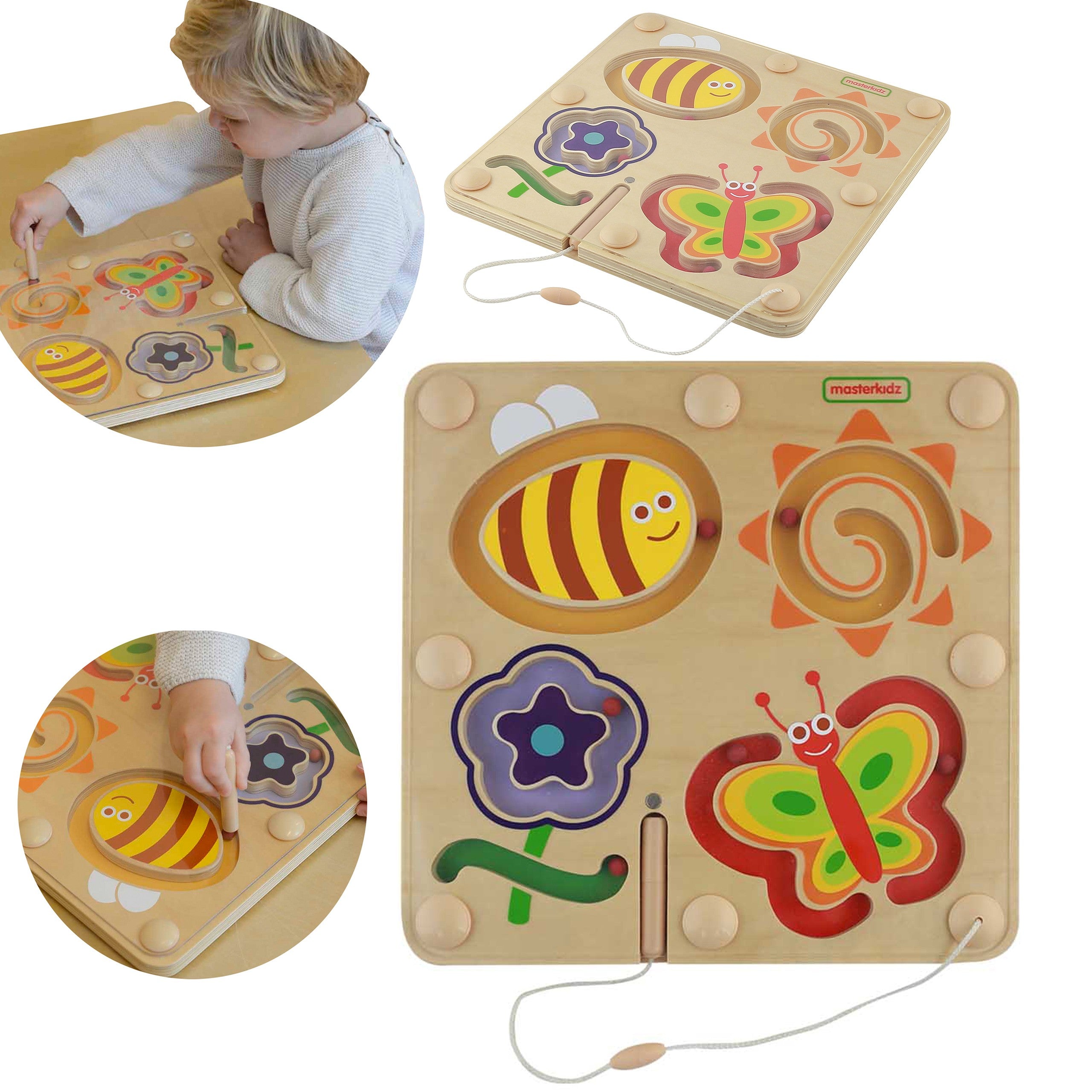 MASTERKIDZ Magnetyczny Labirynt Świat Owadów - Tabliczka