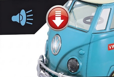 WOOPIE Samochód Bus Surfingowy Klasyczny Ze Światłem I Dźwiękiem Model 1:14