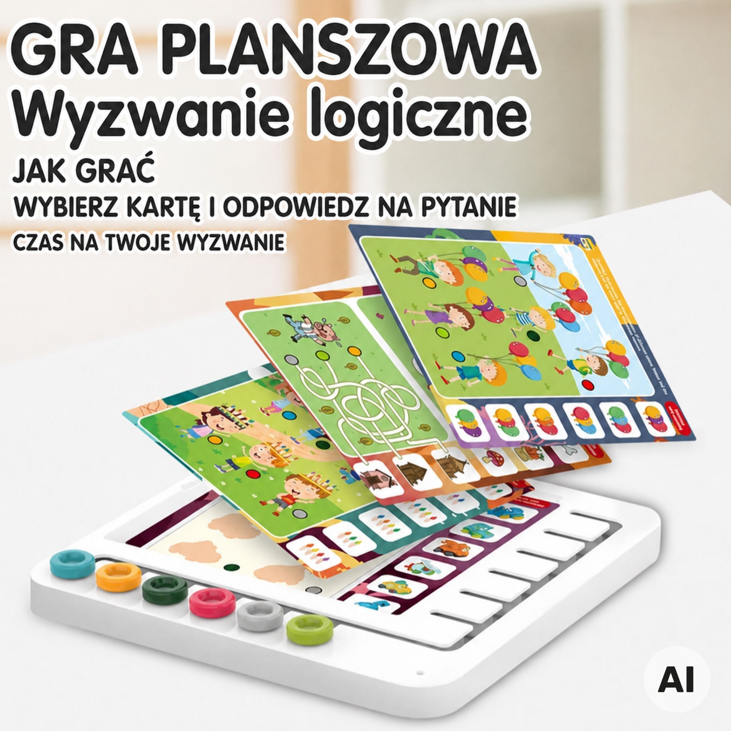 WOOPIE Zestaw 60 Gier Logicznych 3+