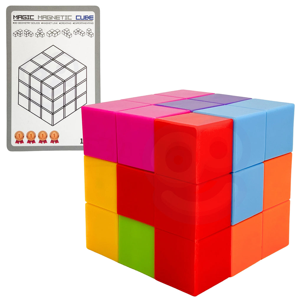 WOOPIE Układanka Kostka Tetris Z Zestawem Kart