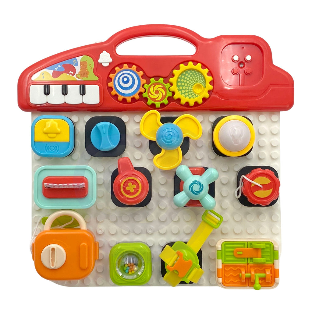 WOOPIE BABY Montessori Tablica Manipulacyjna Kolorowy Panel Aktywności