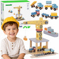 TOOKY TOY Dźwig Portowy Drewniany Zestaw