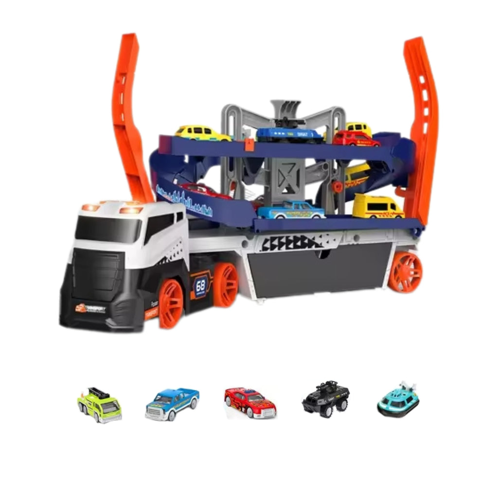 Woopie Parking Garaż Tor  Transporter Ciężarówka Tir Laweta Auta XL