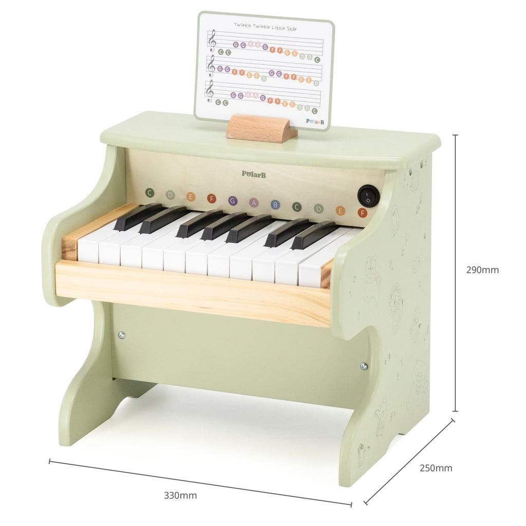 VIGA PolarB Drewniane Pianino dla Dzieci Nauka Gry Nutki Instrument Montessori