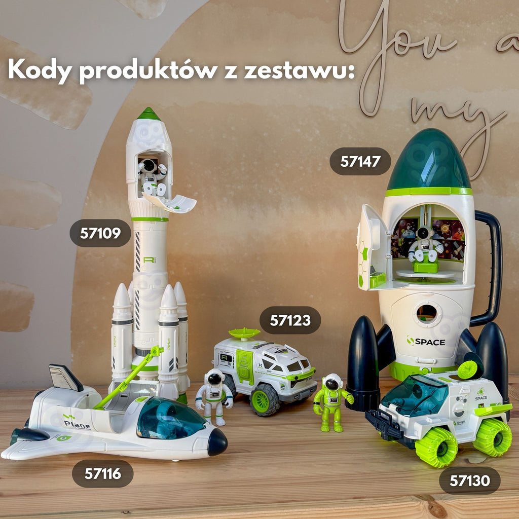 Woopie Łazik Kosmiczny Interaktywny Auto Astronauta Figurka Radar  Dźwięk