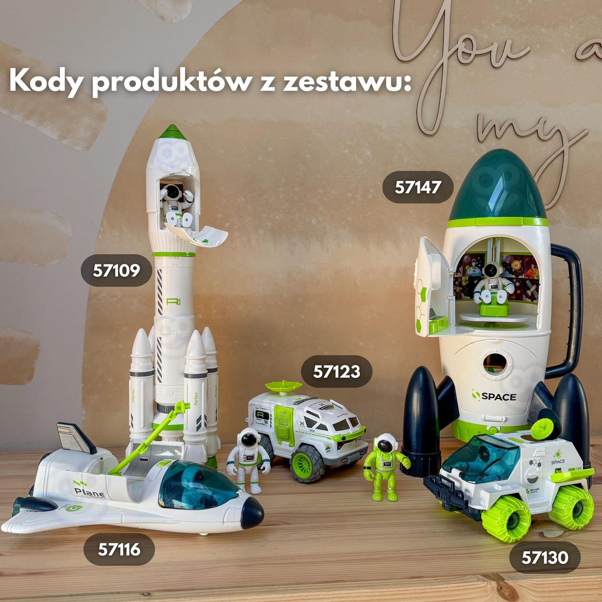 Woopie Łazik Kosmiczny Interaktywny Auto Astronauta Figurka Radar  Dźwięk