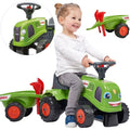 FALK Traktorek Baby Claas Zielony z Przyczepką + akc. od 1-3 lat