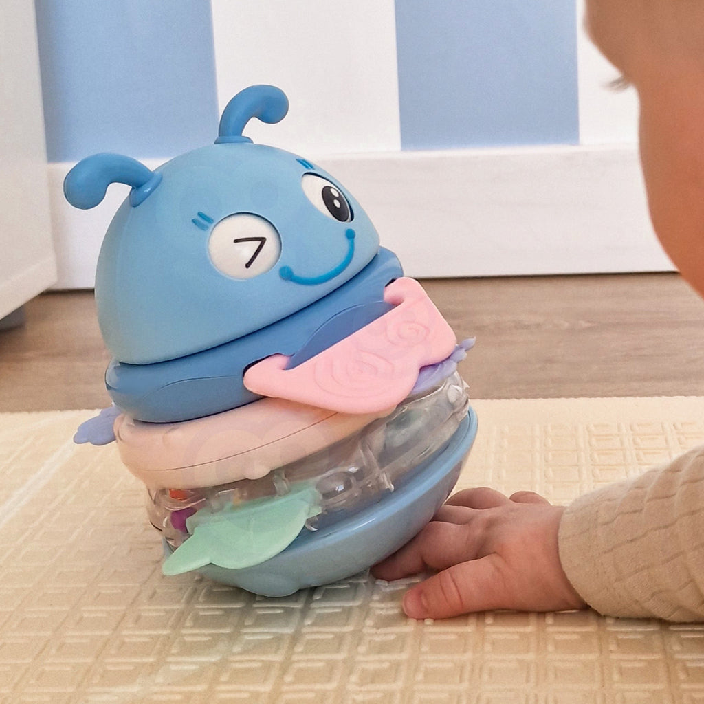 WOOPIE Baby Wańka Wstańka Zabawka Sensoryczna 2w1 Grzechotka Gryzak