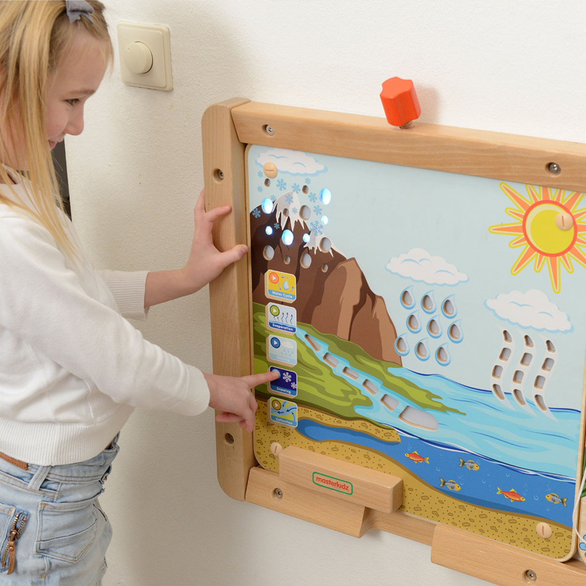 MASTERKIDZ Tablica Edukacyjna Obieg Wody Montessori