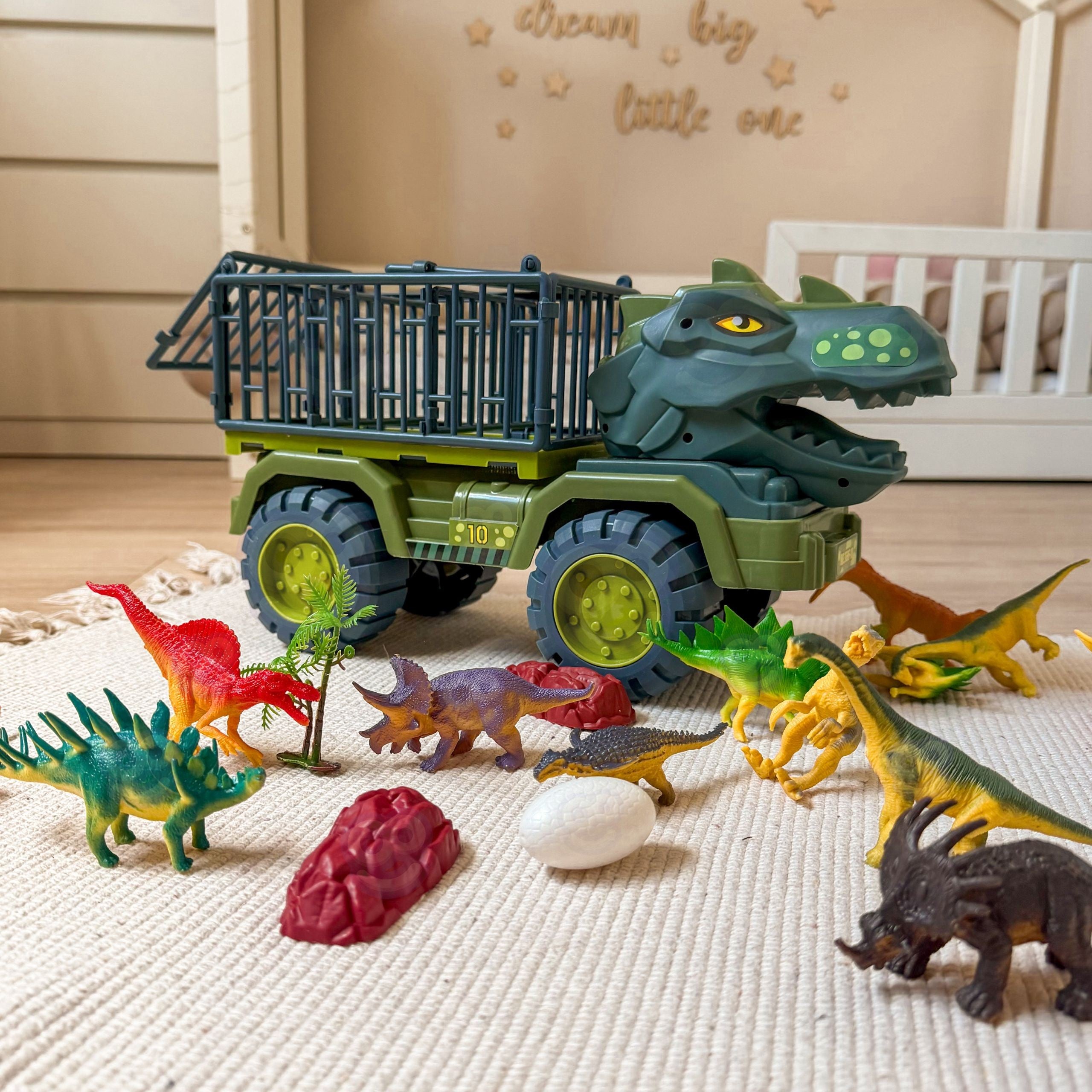 WOOPIE Ciężarówka Dinozaur Transporter Figurki