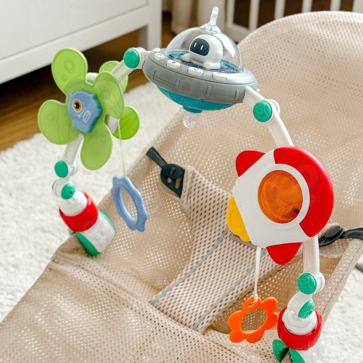 WOOPIE BABY Interaktywny Pałąk Łuk do Łóżeczka Grający Kołysanki