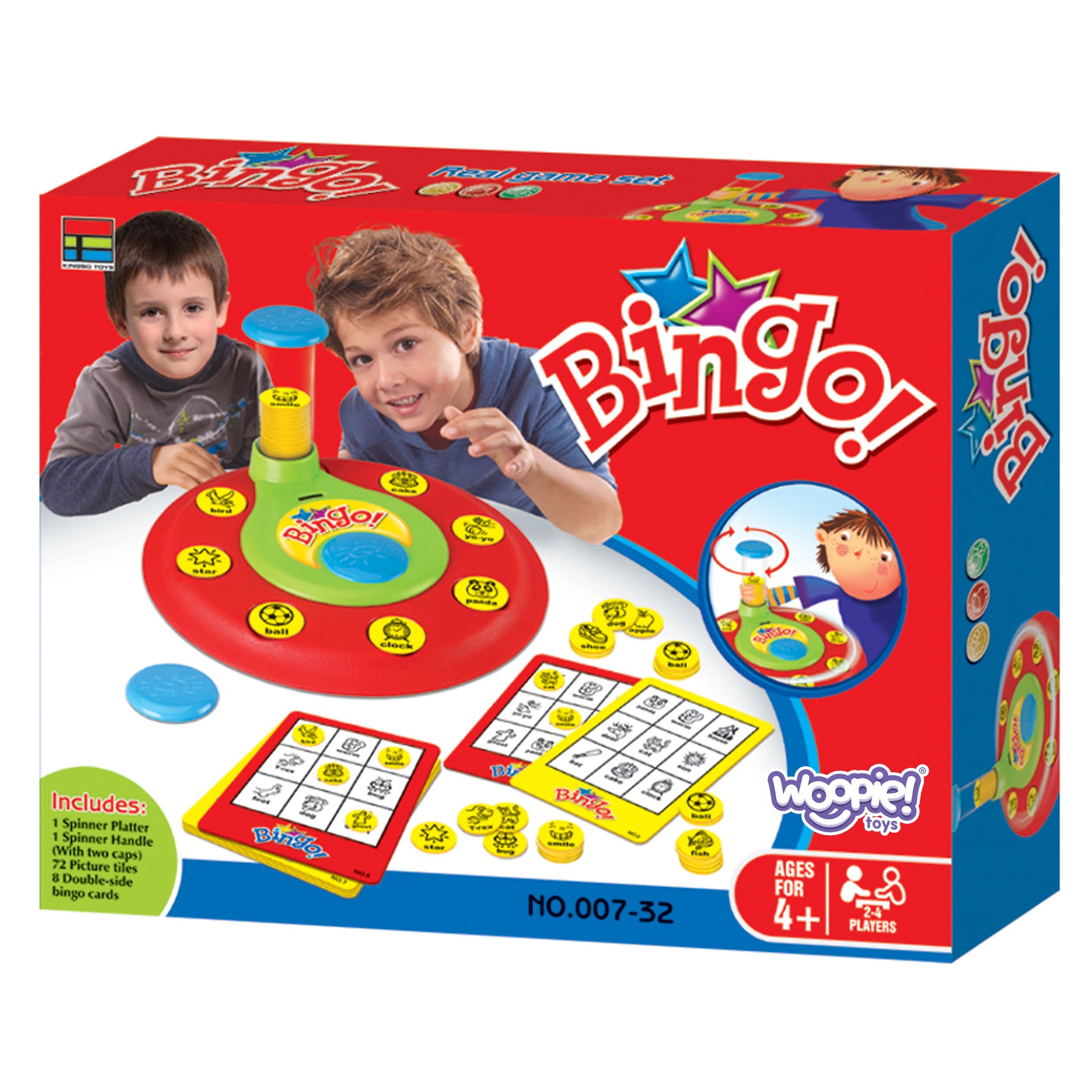 WOOPIE Bingo Gra Dopasuj Żetony Planszowa Rodzinna