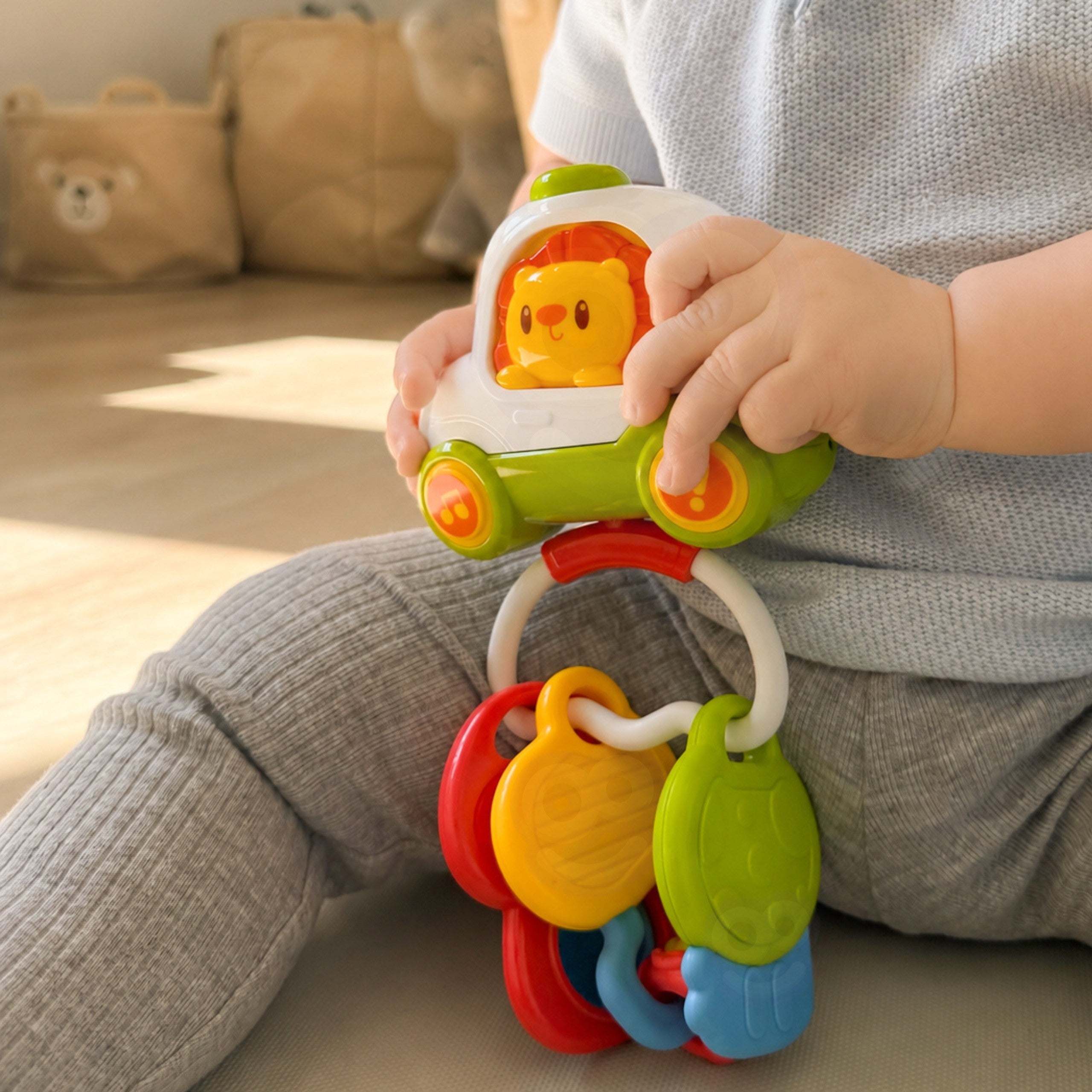 Woopie Baby Zabawka Interaktywna Pilot Samochodzik z Kluczykami Grzechotka Gryzak