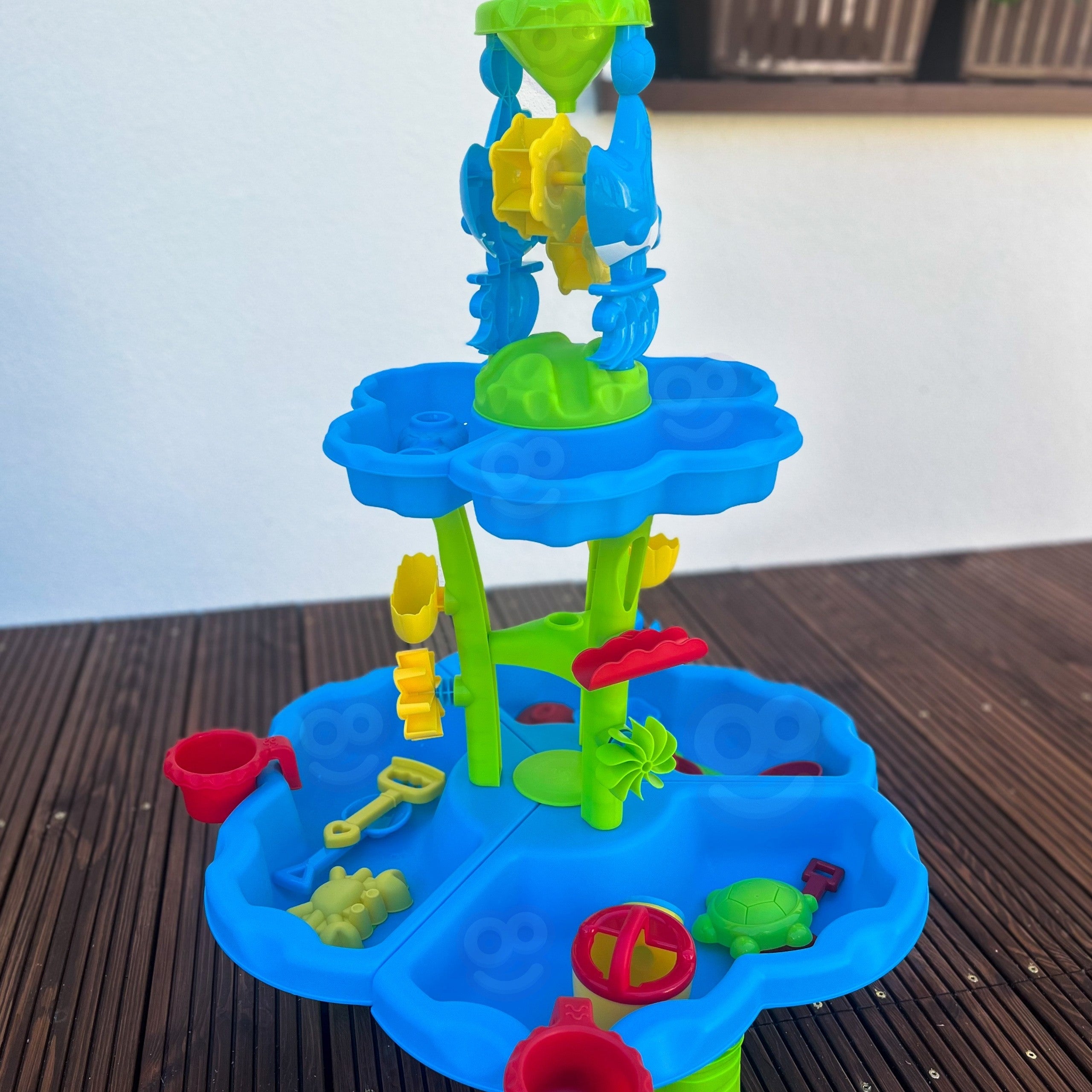 WOOPIE Stolik Wodny 2w1 Piaskownica Fontanna XXL Aquapark z Delfinem