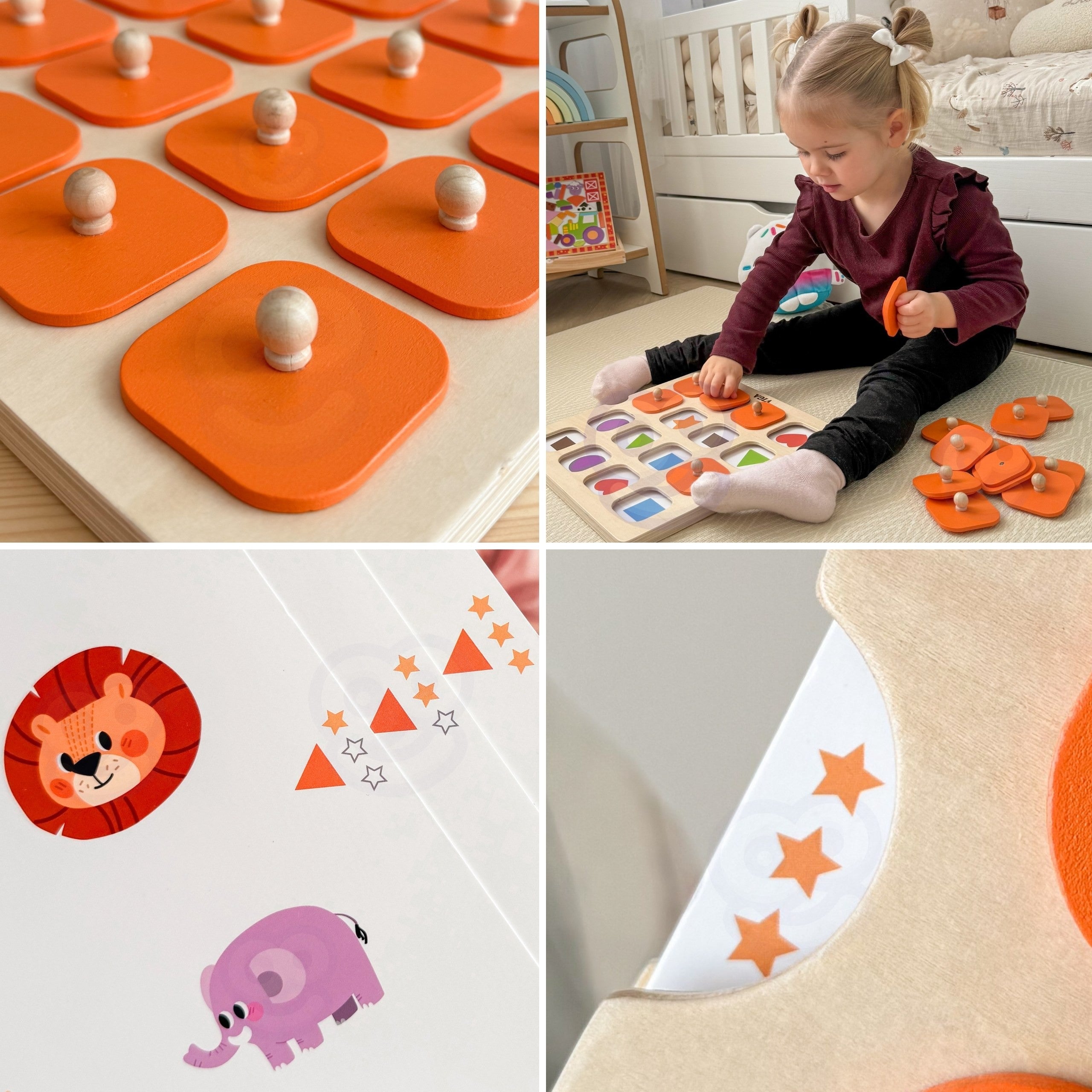 Viga Memory Gra Pamięciowa Zgadnij Obrazki 10 Kart Montessori