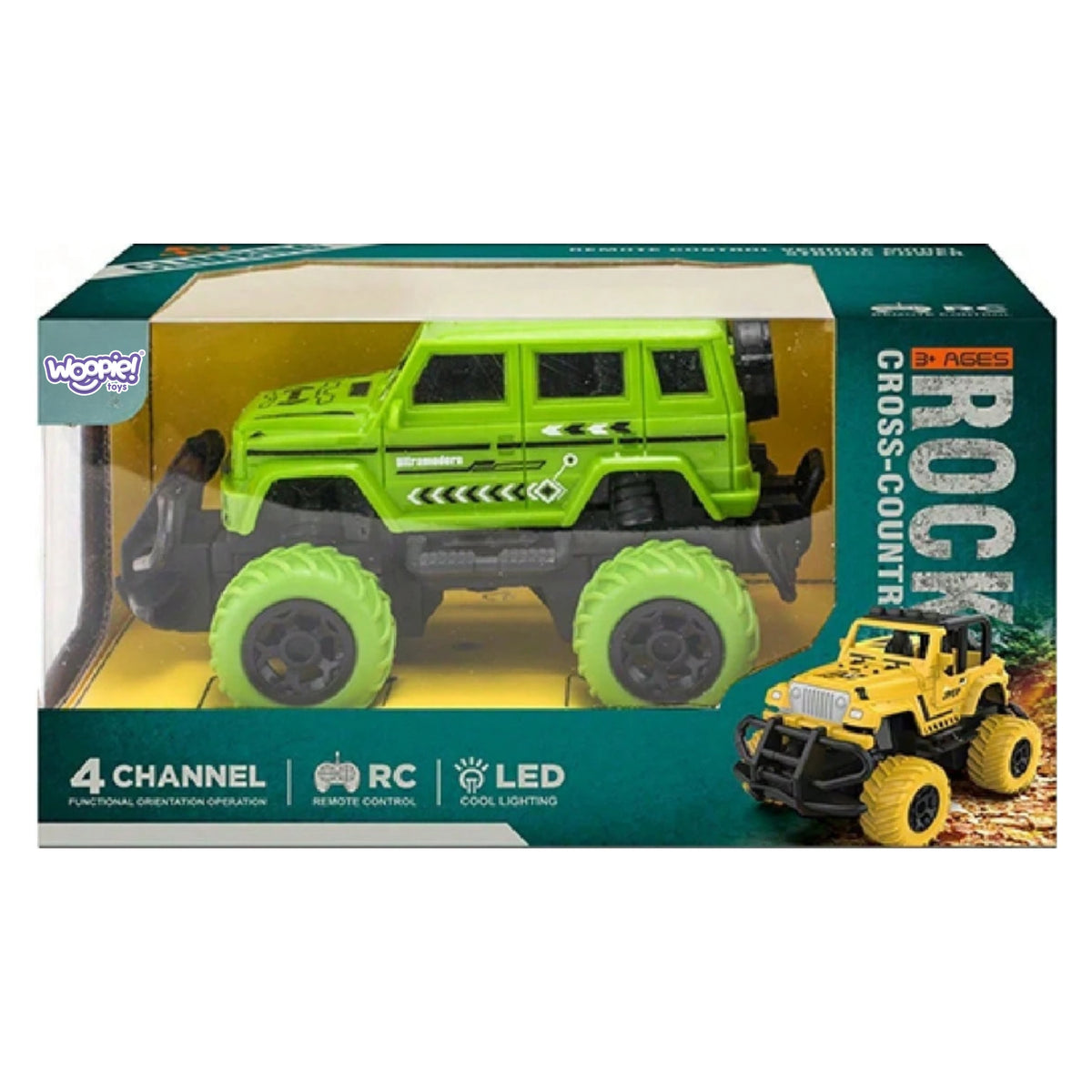WOOPIE Samochód Zdalnie Sterowany RC Jeep Cross-Country LED
