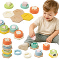 CLASSIC WORLD Sorter Montessori Kształtów i Kolorów Układanka Wieża