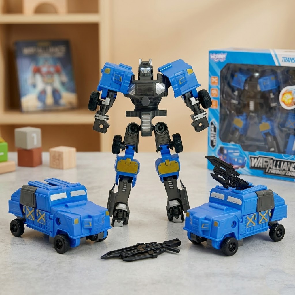Woopie Robot Transformujący 2w1 Pojazd Bojowy Auto Autobot Zabawka Prezent