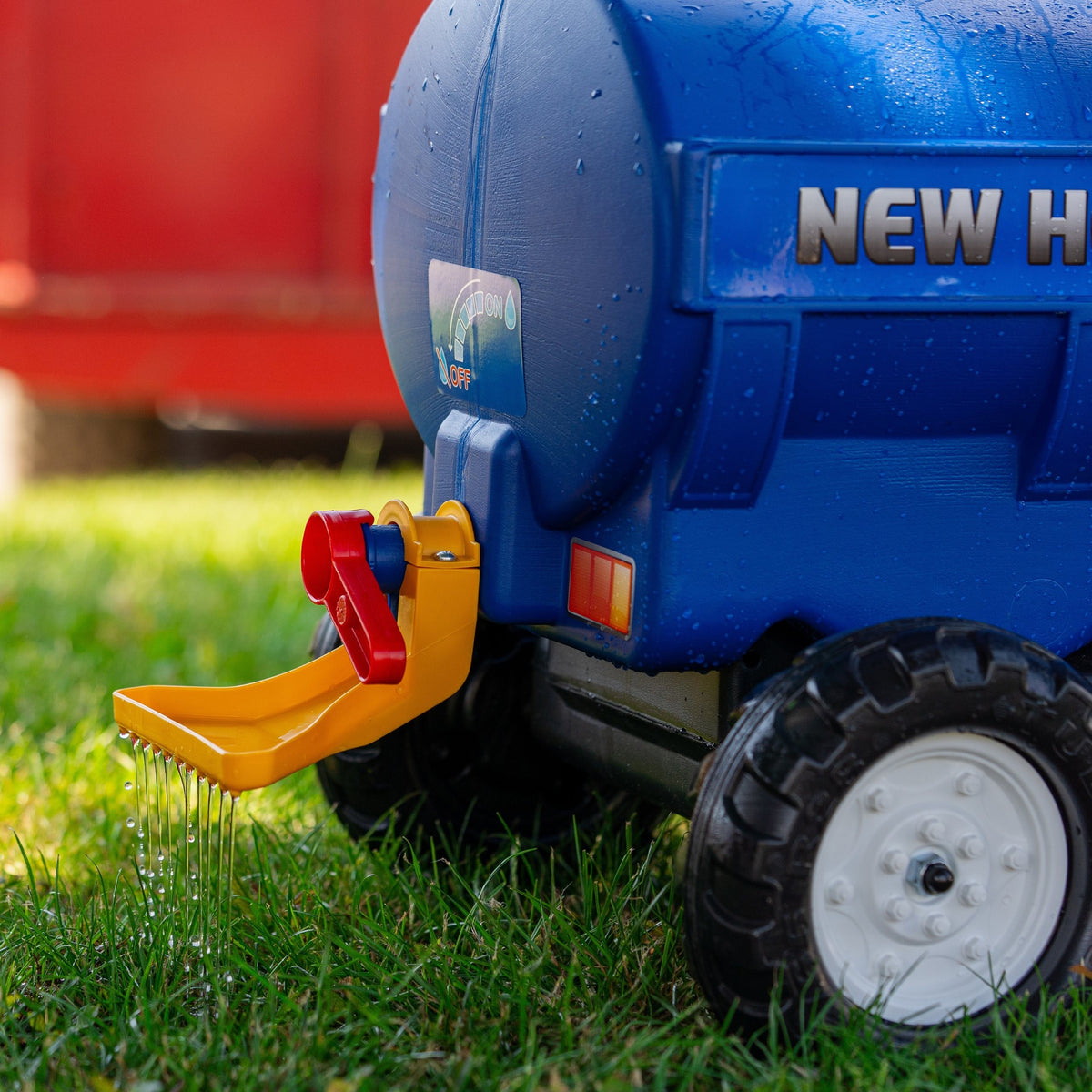 FALK Przyczepa Cysterna Beczkowóz z Kranem New Holland Niebieska 3-7 Lat