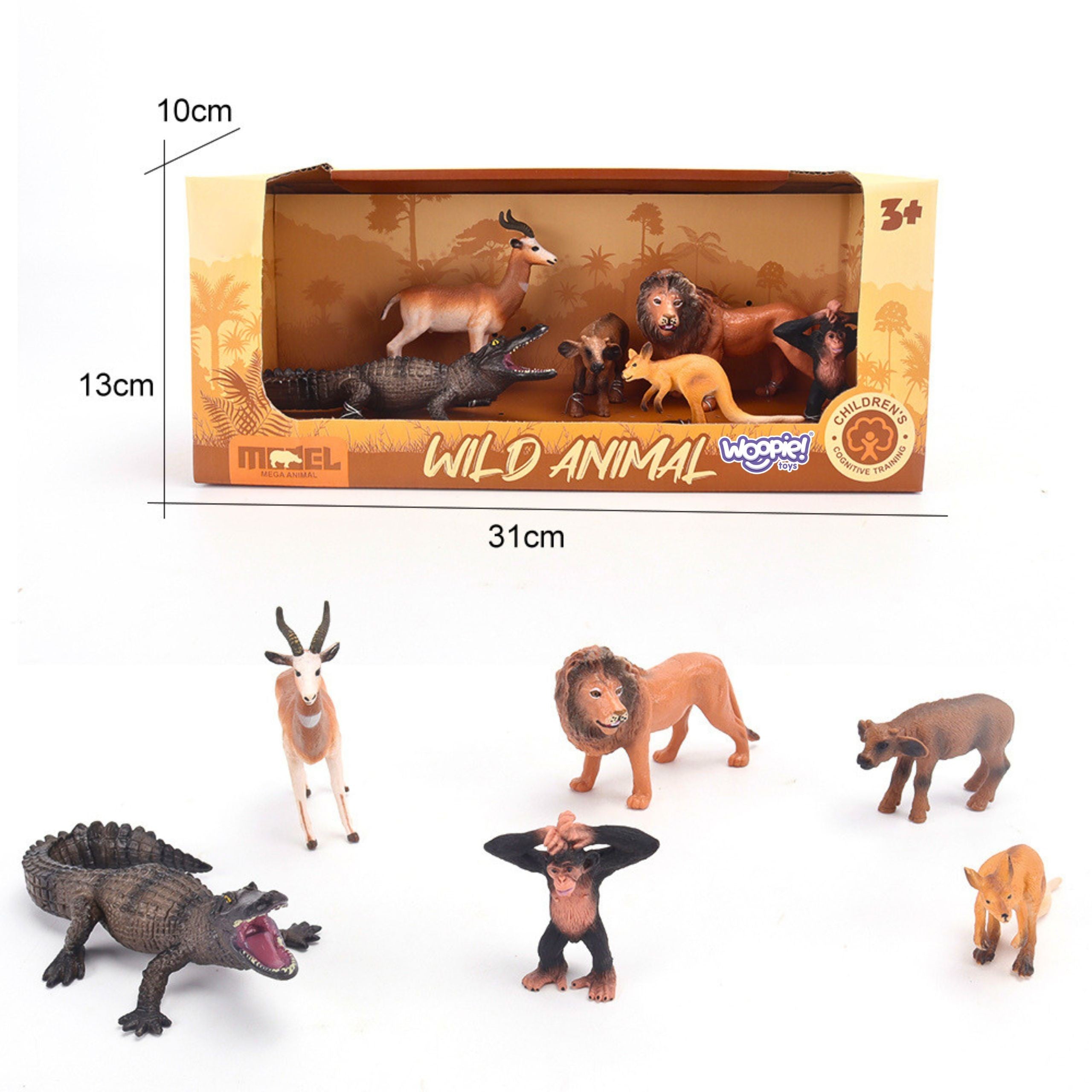 WOOPIE Zestaw Figurek Dzikich Zwierząt Safari 6 el.