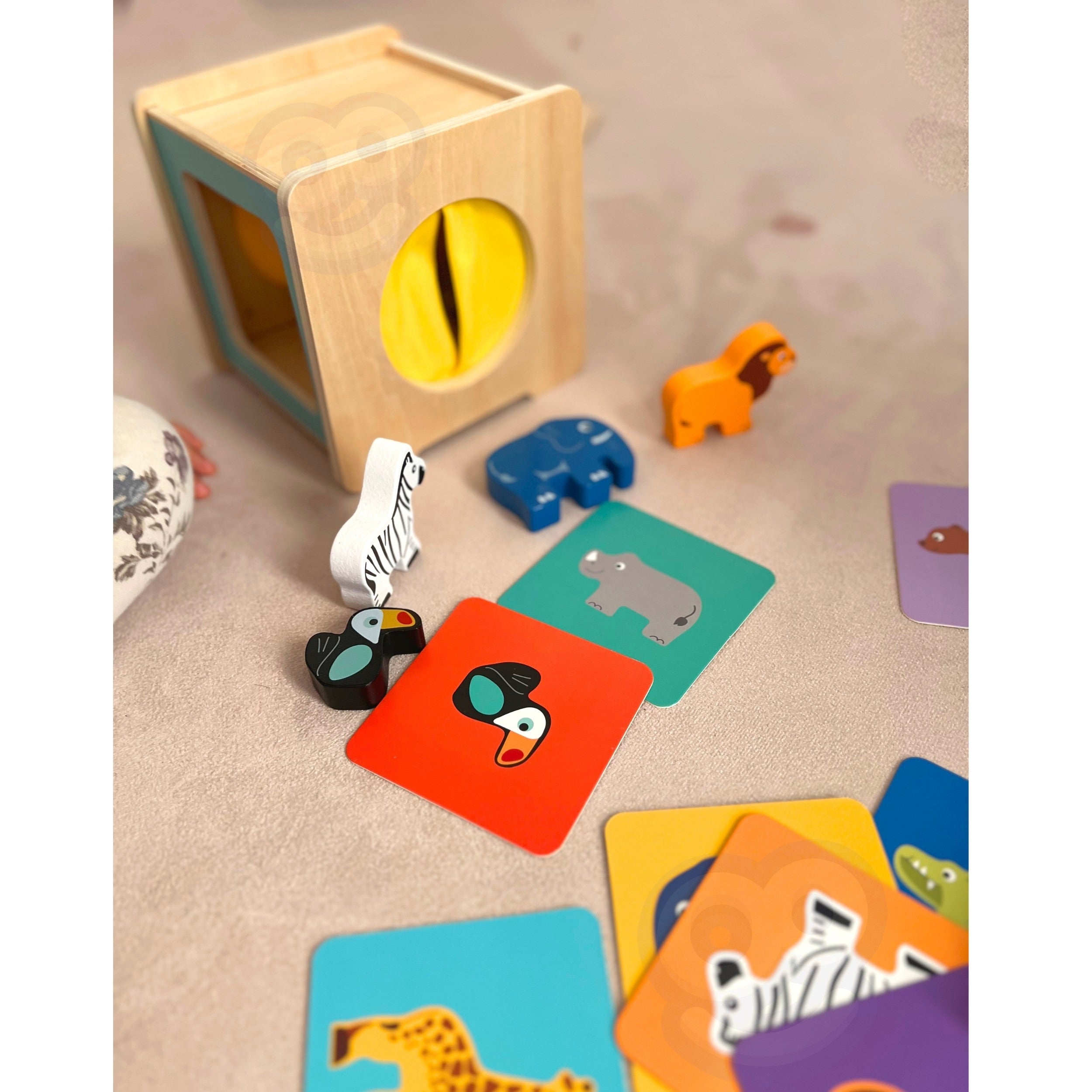 WOOPIE GREEN Box Pudełko XXL Montessori Edukacyjne 7w1 Sensoryczne 31-36 Mies. FSC