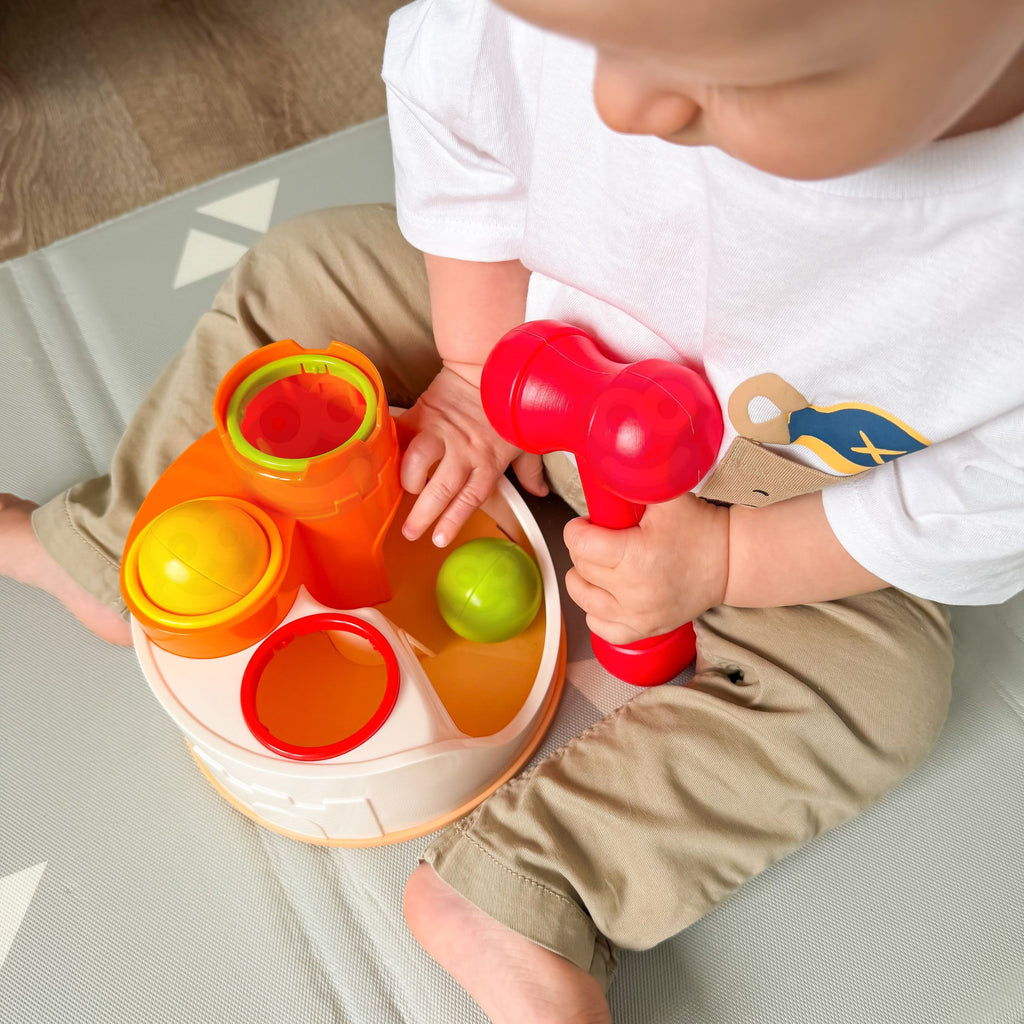 WOOPIE BABY Wbijak Przebijanka Zamek Kule Młotek Zabawka Edukacyjna 12m+