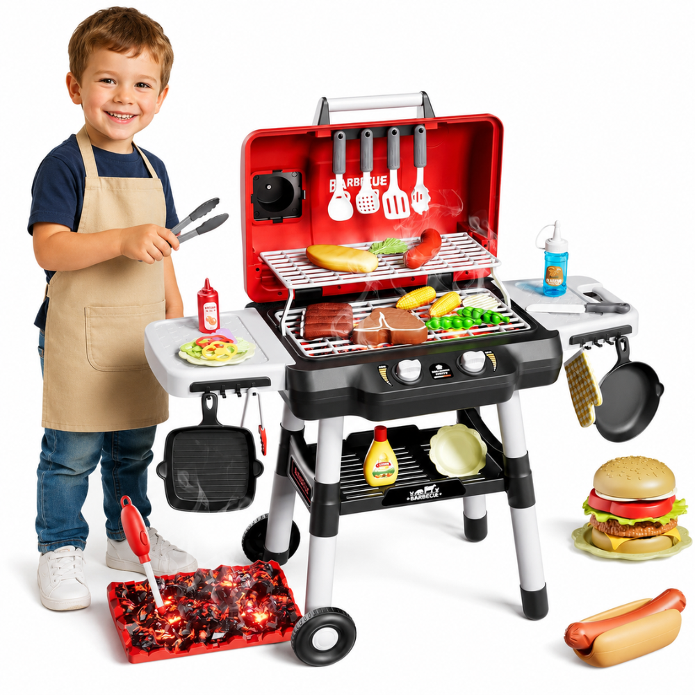 WOOPIE Grill Barbecue Kuchnia Ogrodowa Interaktywna LED Zestaw XL 31 el.