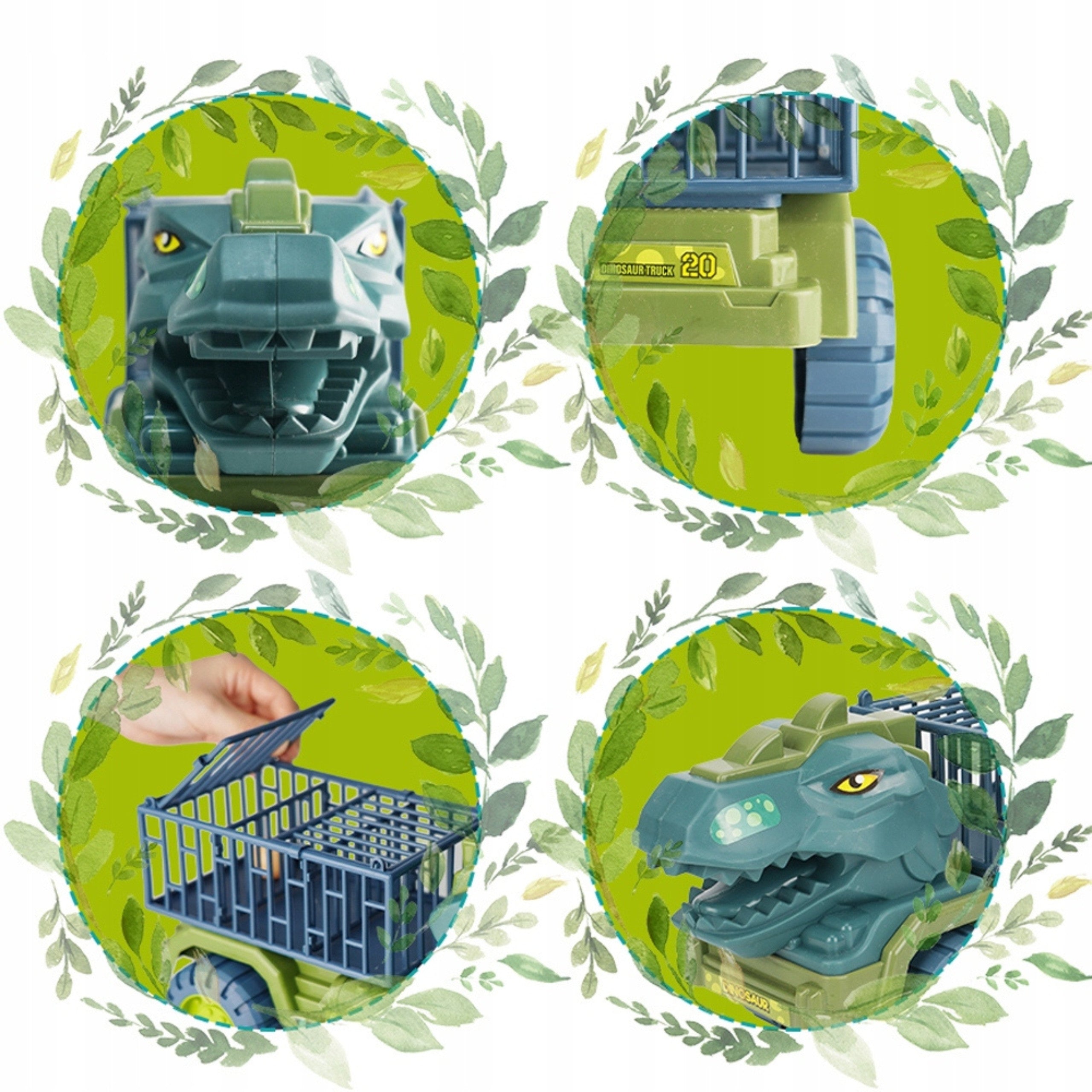 WOOPIE Ciężarówka Dinozaur Transporter Figurki