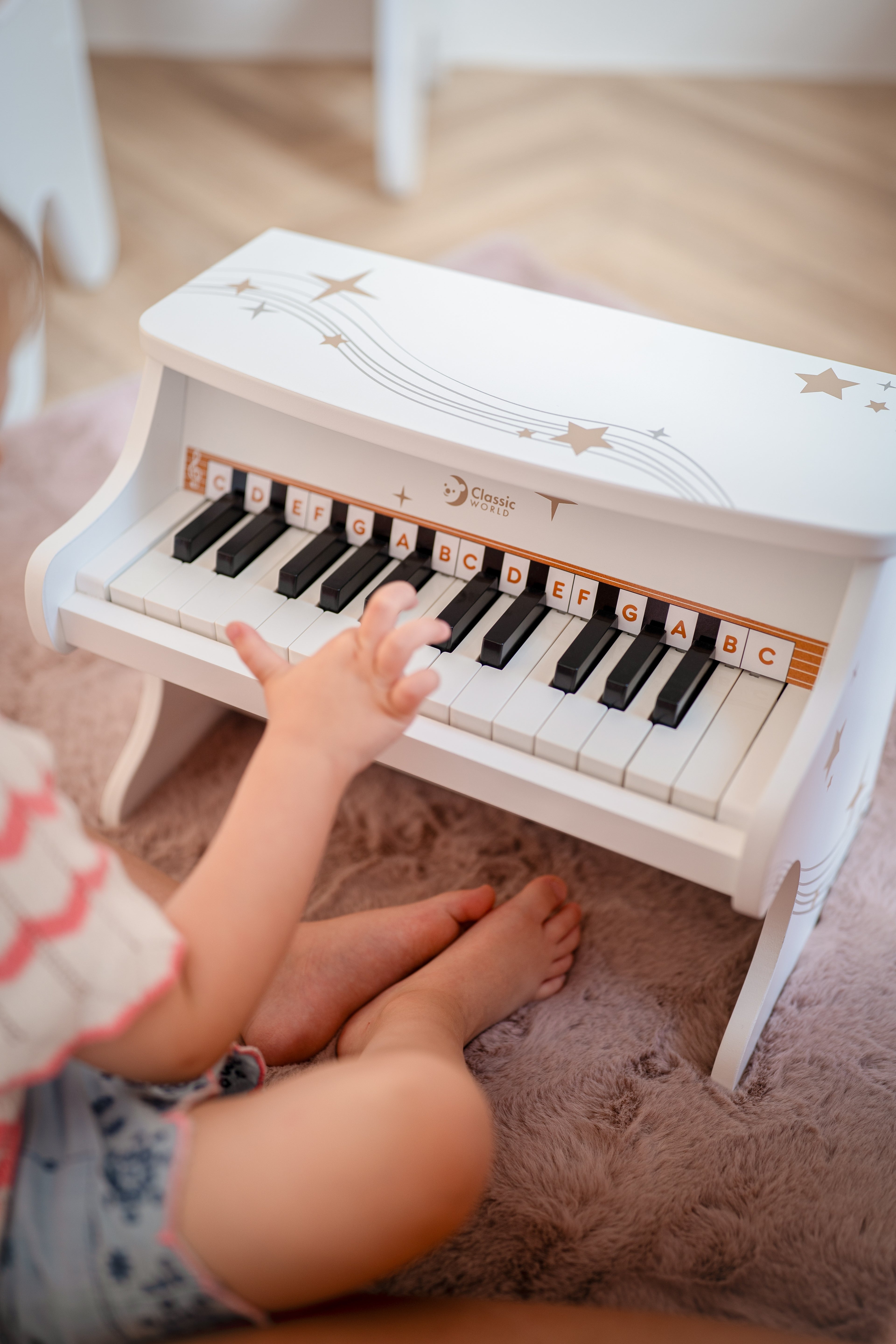 CLASSIC WORLD Pianino Czarne Drewniane Fantasy