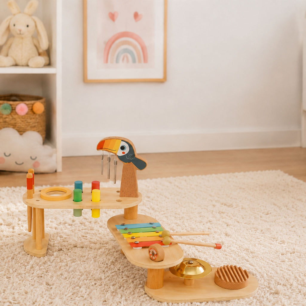 TOOKY TOY Edukacyjny Stolik Muzyczny -Tukan