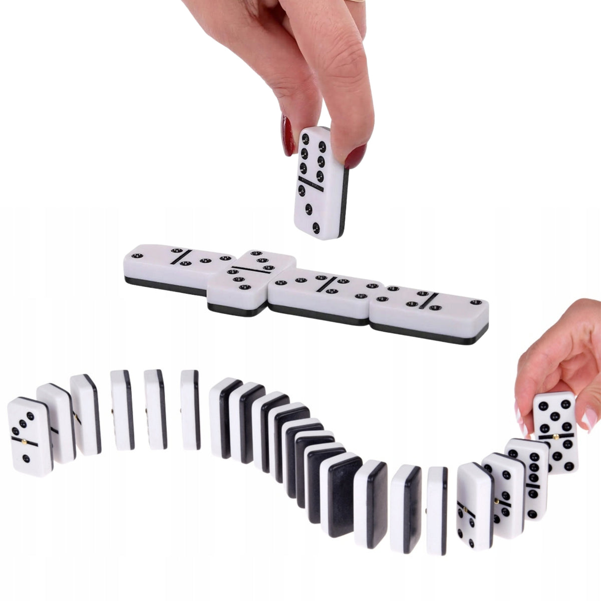 WOOPIE Domino Klasyczna Gra Logiczna 28 Kostek