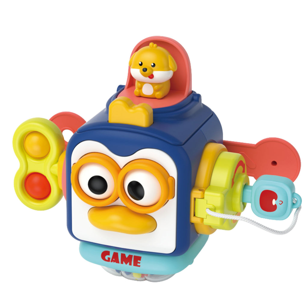 WOOPIE Pingwinek Montessori Kostka Sensoryczna 6w1