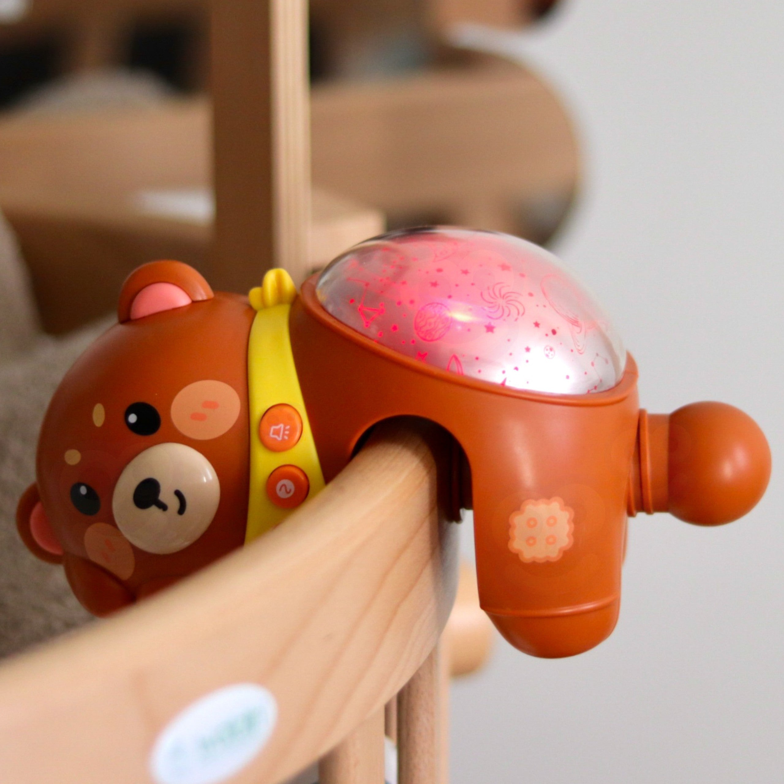 WOOPIE BABY Projektor Gwiazd Rzutnik Lampka Nocna dla Dzieci Miś