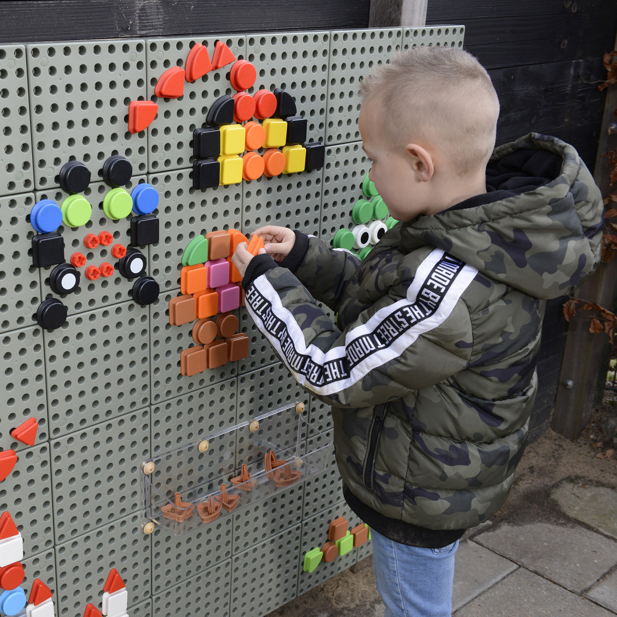 MASTERKIDZ Zestaw Kołeczki w kształcie figur geometrycznych 64szt do tablic STEM