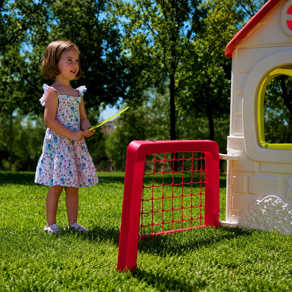 FEBER Dom Aktywności Wielofunkcyjny Domek  6 w 1 z Dołączonymi Grami